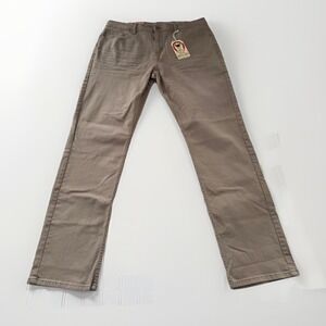 NWT Devil Dog Dungarees Men's Athletic Fit Jeans 36x34 Firestone Brown DD5078